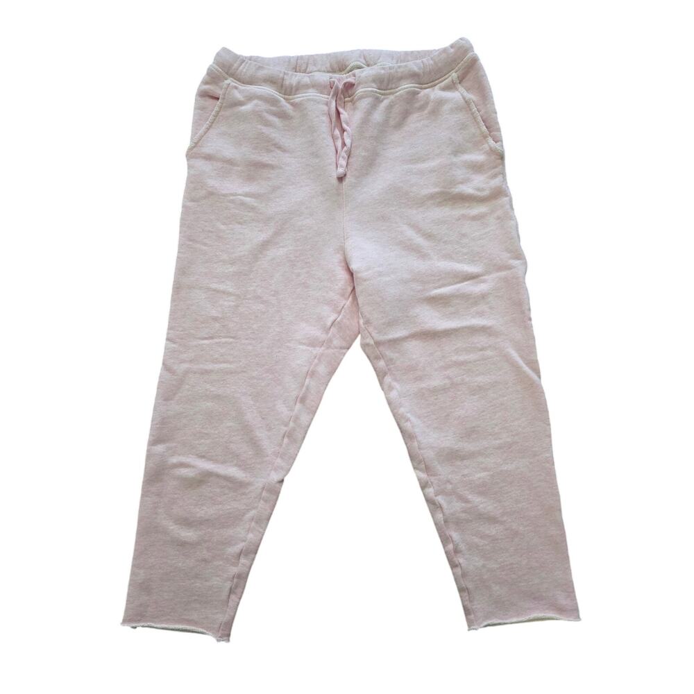 Frank & Eileen Cropped Pink Heathered Sweatpant Size Small
